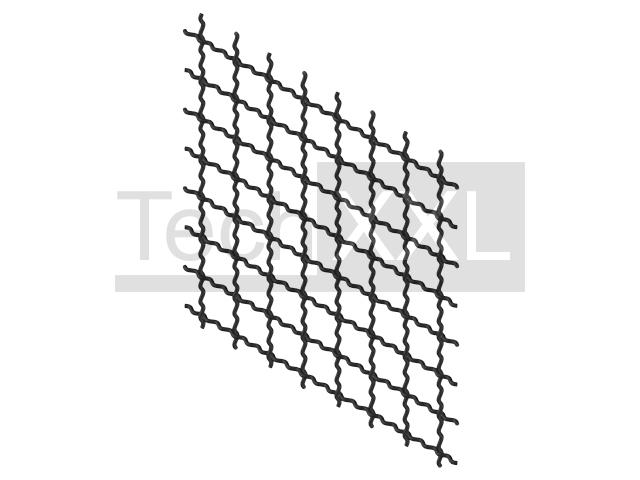Grillage ondulé 30x30x3, noir ➡️ 24.09€ ▷ Profilés et Accessoires - Item No  100966